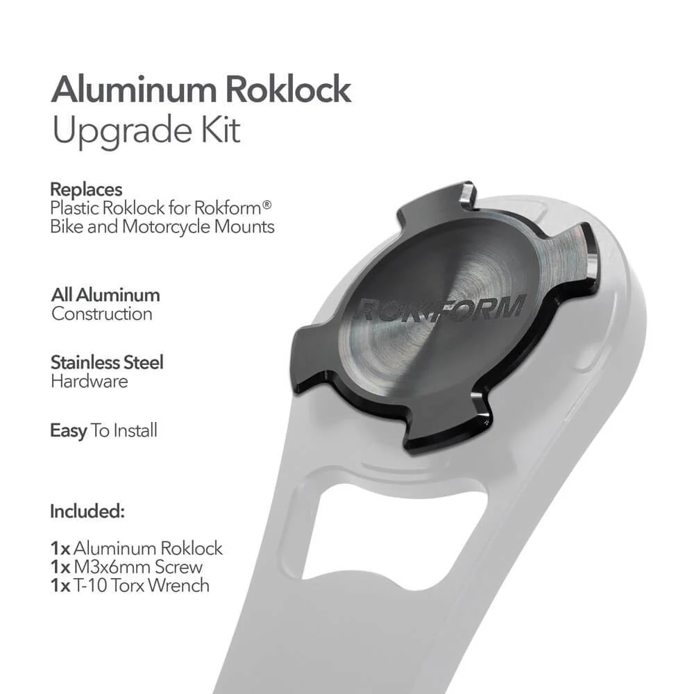 Aluminum RokLock® Upgrade Kit - For Rokform Bike and Motorcycle Mounts - Image 2
