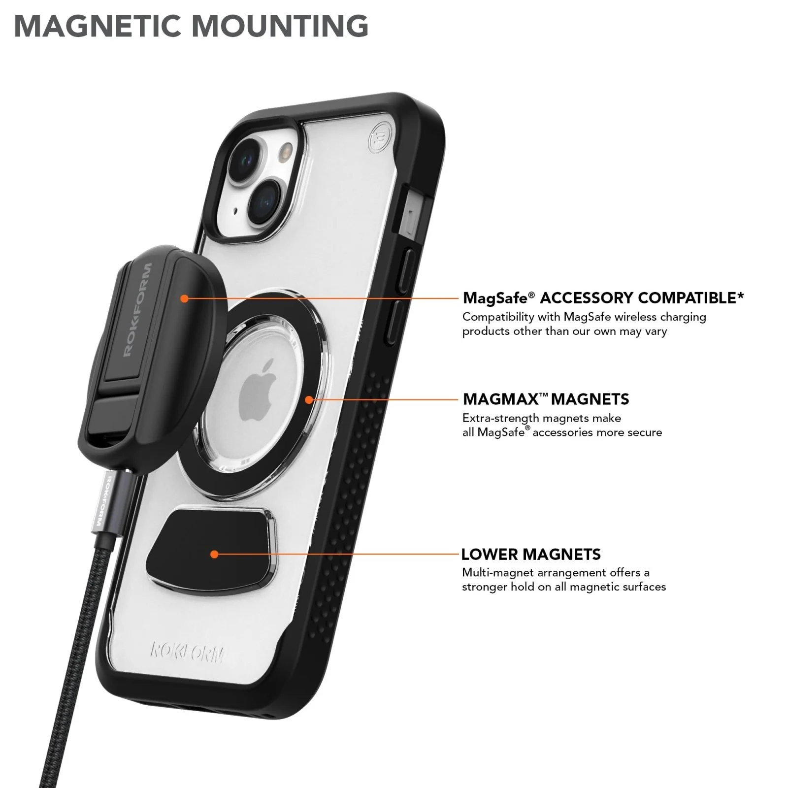 iPhone 15 Plus | Eagle 3™ Magnetic Golf Clear Phone Case - Image 2