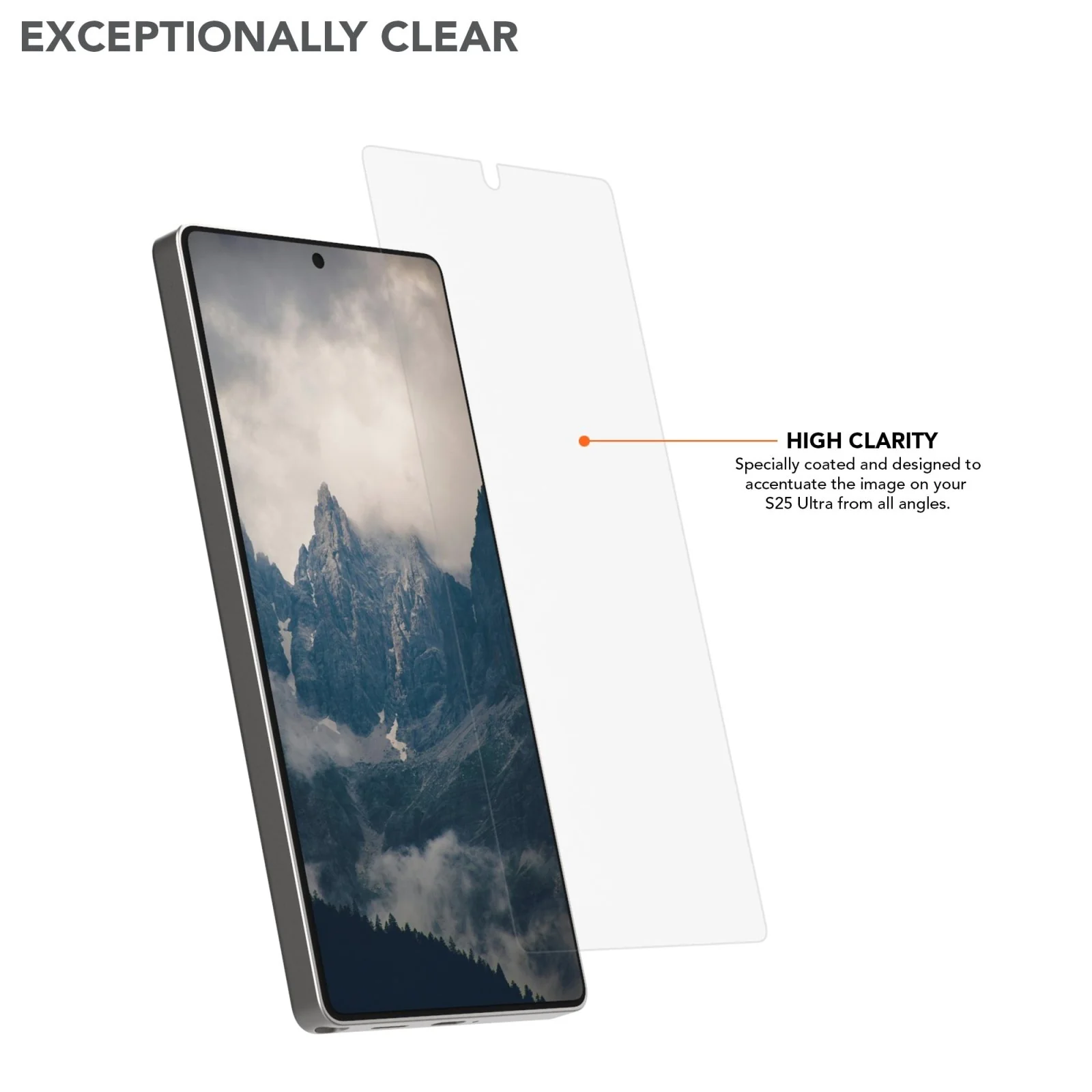 Samsung Galaxy S25 ULTRA Tempered Glass Screen Protector (2 Pack) - Image 3
