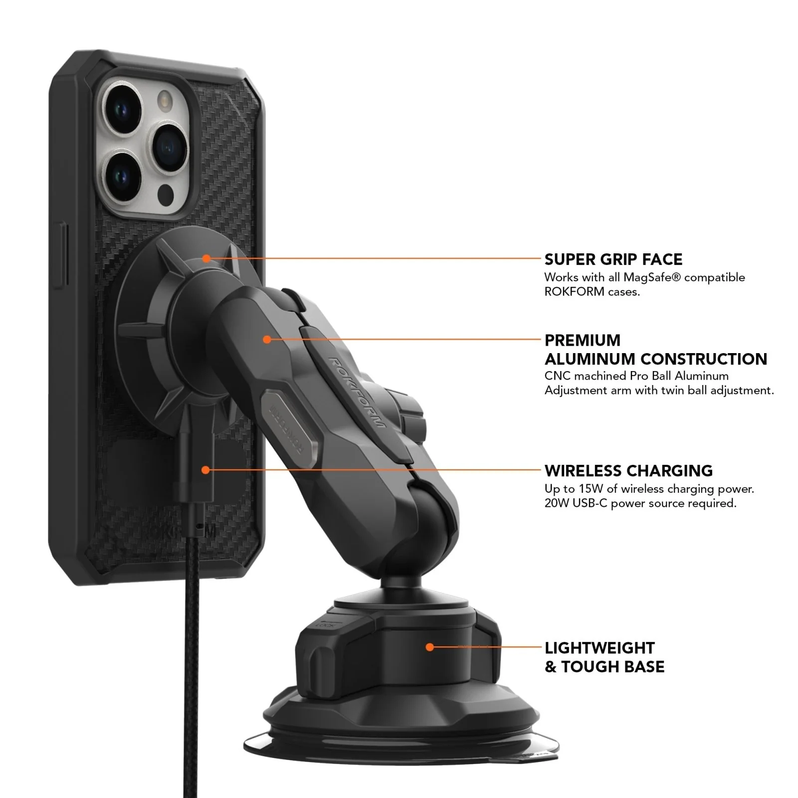 Magnetic Windshield Car Charger - Image 2